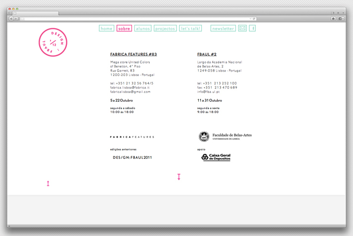 FBAUL Exhibition  design communication editorial graphics print audiovisual Lisbon lisboa