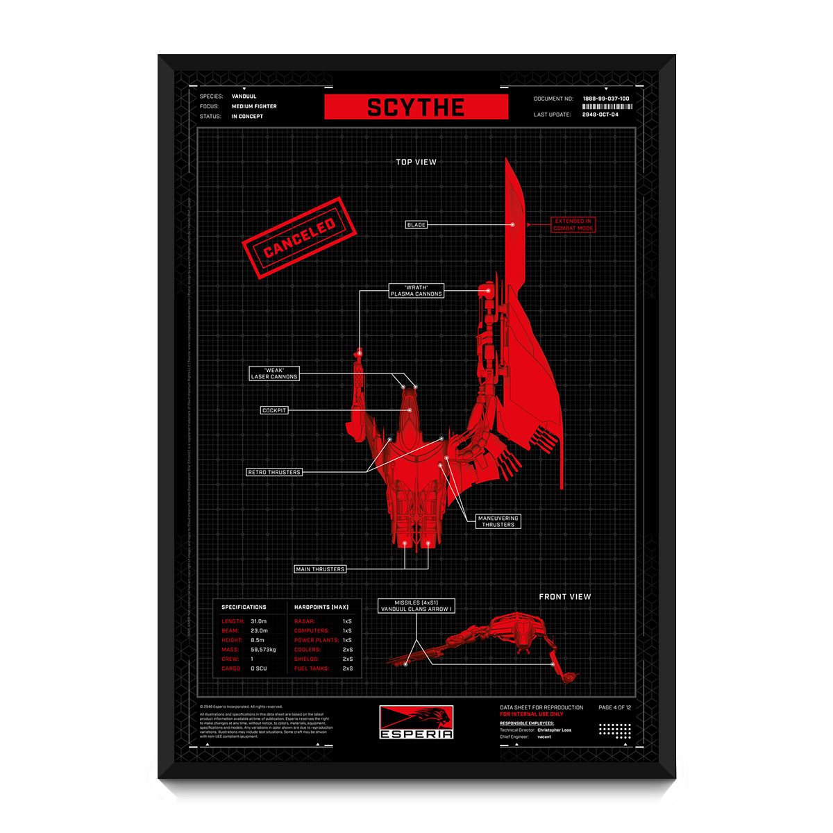 Layout Scifi poster design spaceship StarCitizen