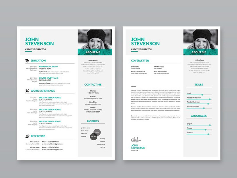 3 pages resume template free download