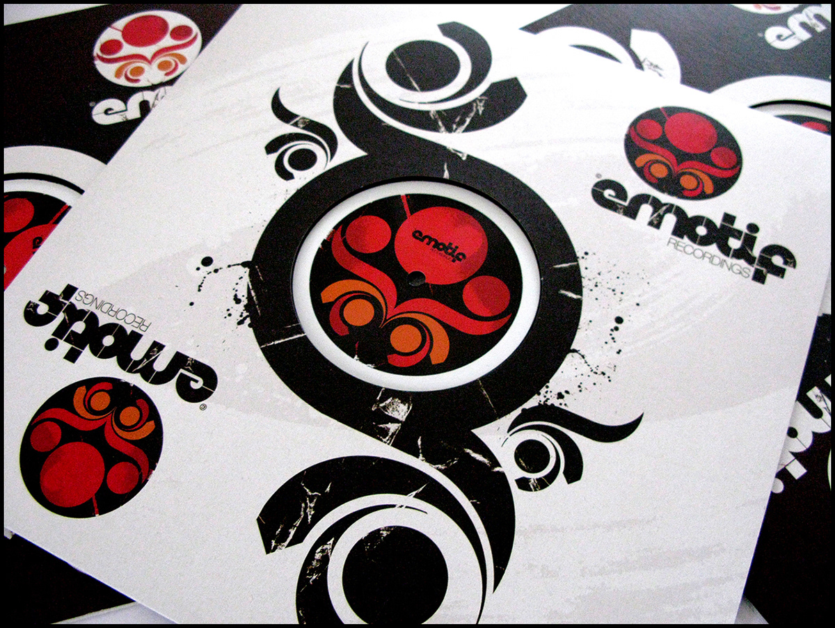 Emotif Recordings  Mitchy Bwoy Logo Design vinyl