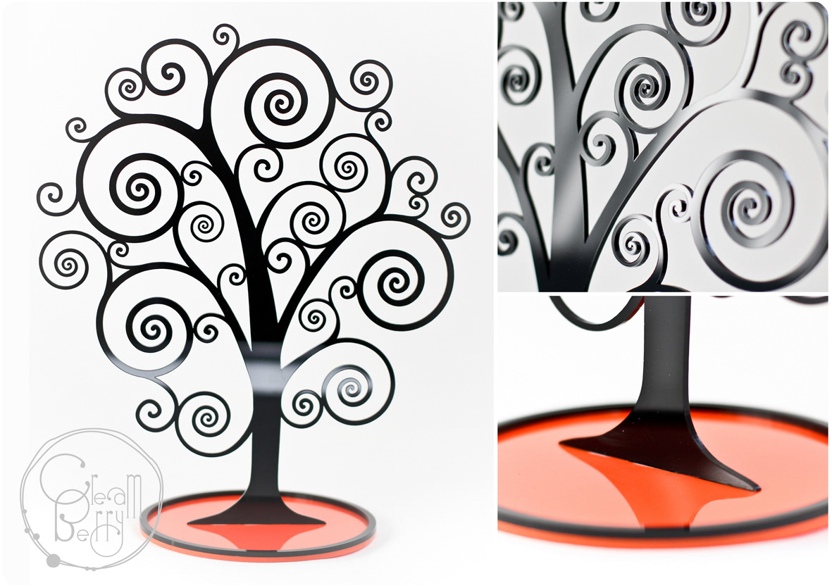 laser handmade Tree  acsessories design creamberry