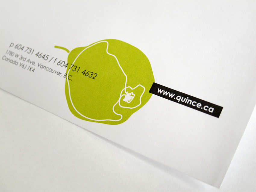 Quince Culinary Logo Design Logotype Identity System stationary package design 
