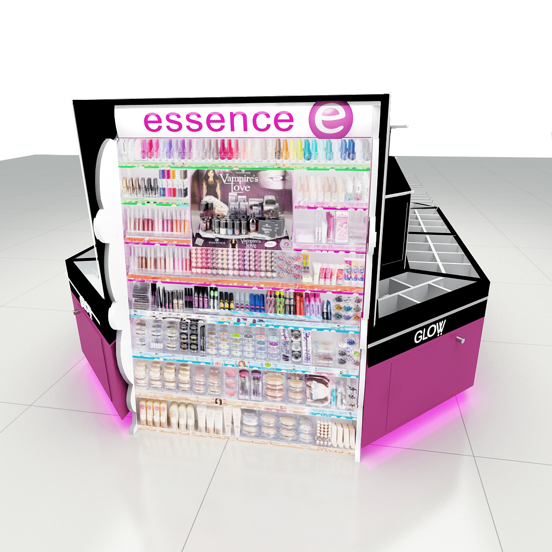 Stand Kiosk women accesories beauty Shopping design architecture light jewelry