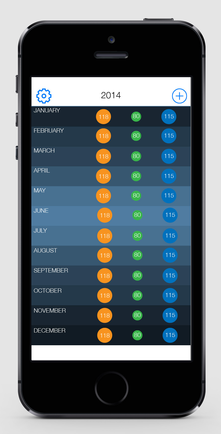 mobile app design calendar planner