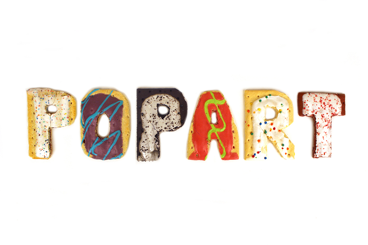 poptart pop popart Food  type food type food typography poptarts hand-lettering HAND LETTERING after effects motion movie animated type