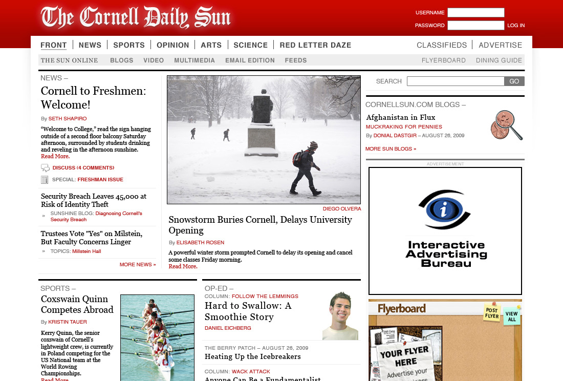 Drupal newspaper design