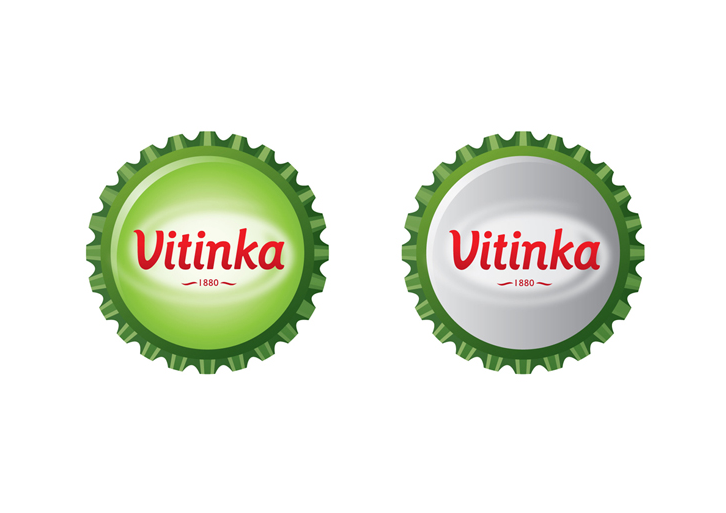 vitinka redesign glass bottle Nature mineral water sparkling water