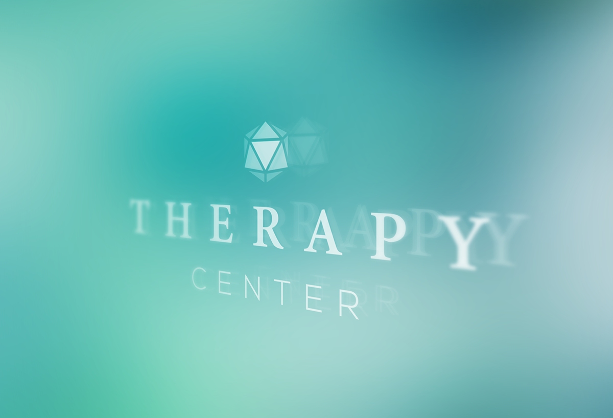 therapy center esthetic Spa medical geometric logo Health clean blue gem aesthetics uruguay stationary brochure