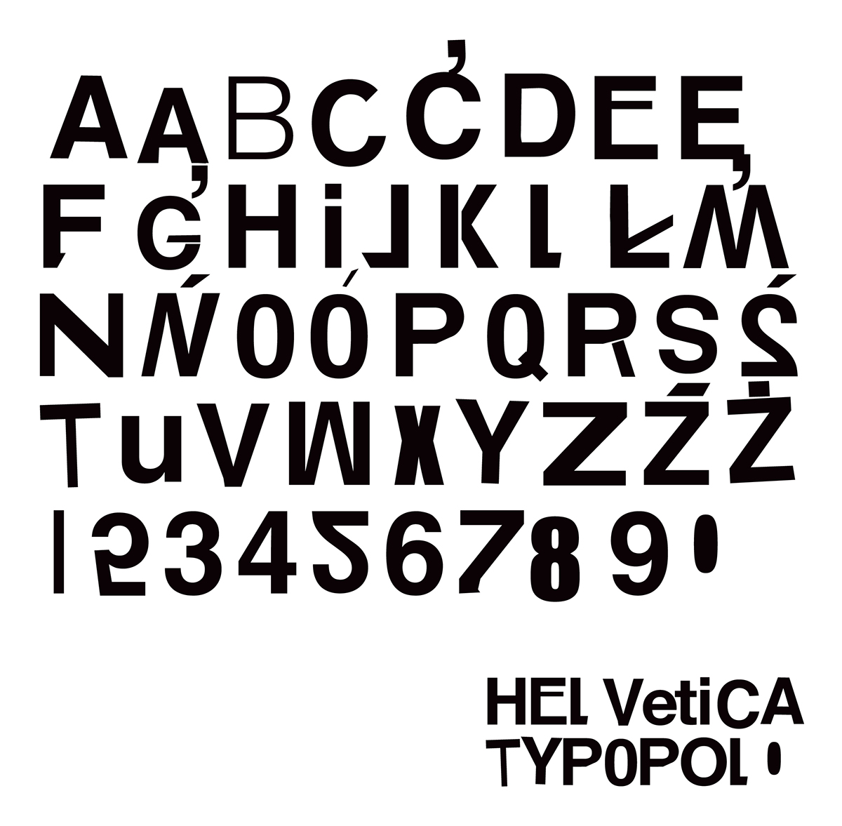 typopolo polish design typografia helvetica font wawrzkiewicz rene wawrzkiewicz POLISH FONT  typo polo