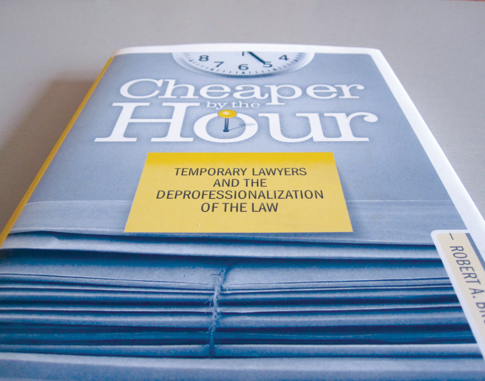 Adobe Portfolio Temple University Press book jacket design clock Folders photograph blue yellow Post-It Note Label book sociology Employment temp attorney Monochromatic