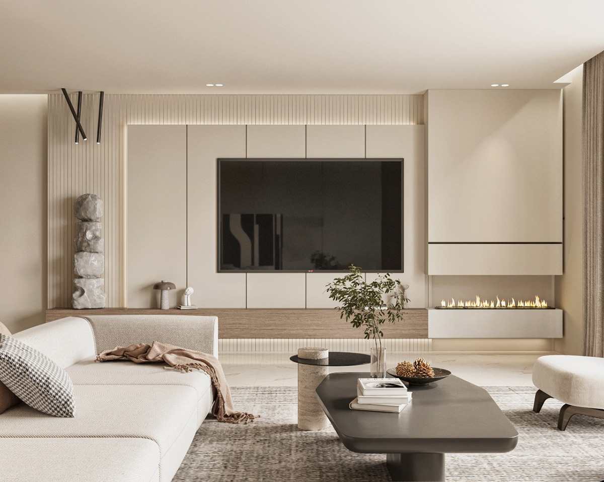 3D Visuals CGI interior design  interior space minimaldesign simplicity