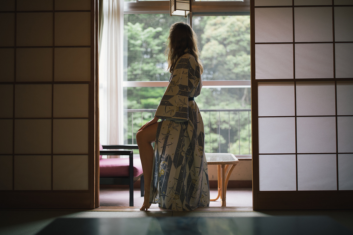 Clothing editorial japan kimono Photography  ryokan self portrait selfportrait selfportraitphotography woman