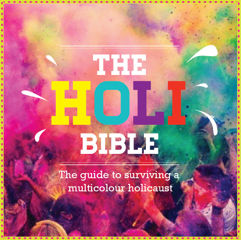 holi color alphabets festivals India