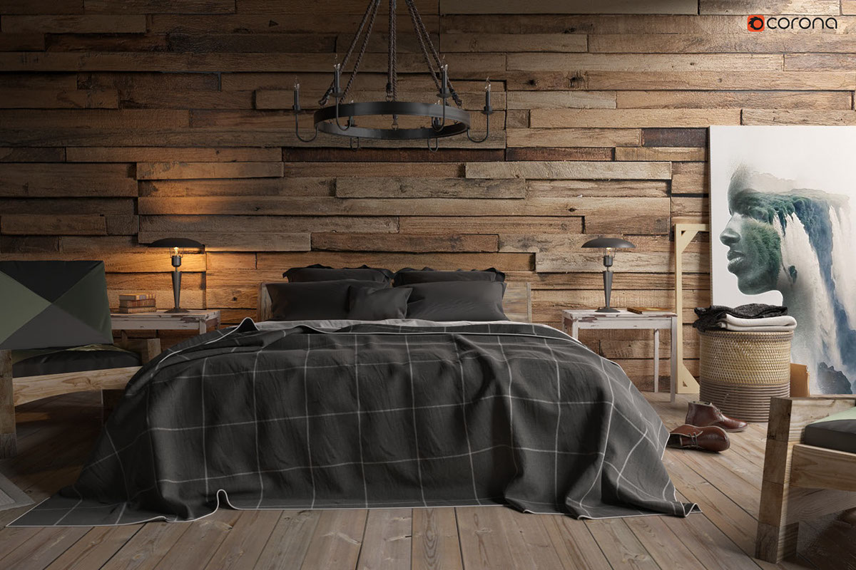 Room Dirt Wood Bed 3d Max Corona Render On Behance