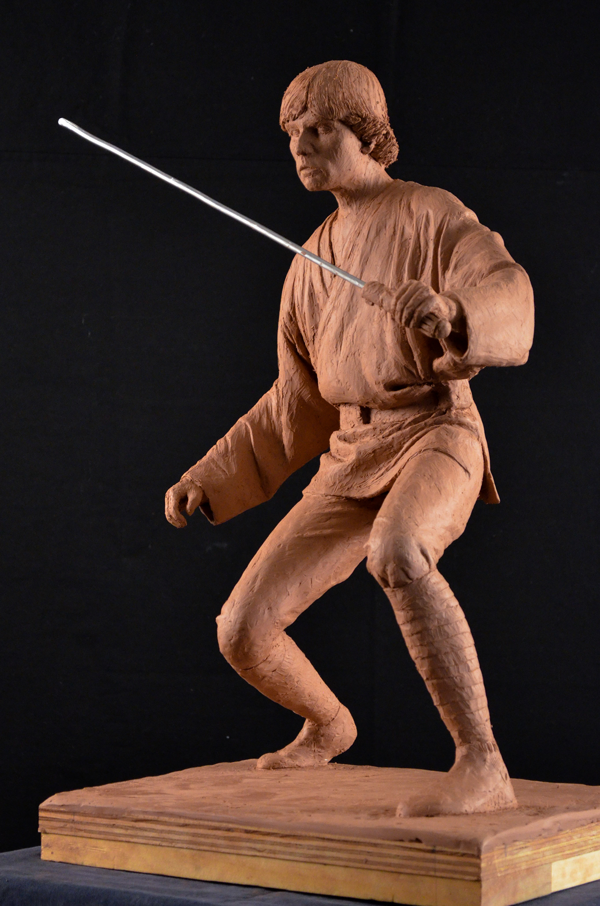 luke skywalker star wars sculpture clay sculpting  figure modeling