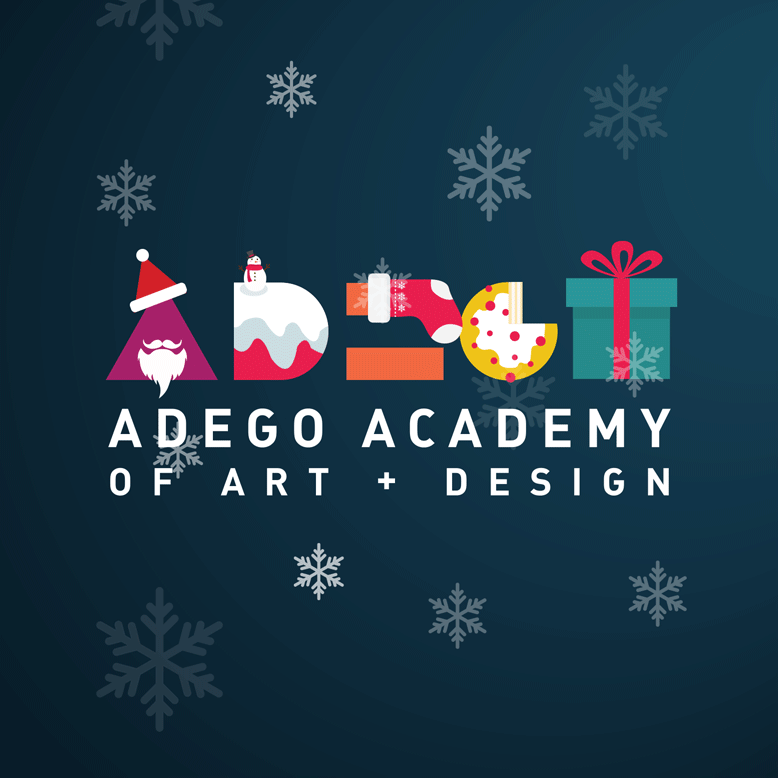 motion gif animation  facebook cover profile picture xmas snowfall santa Adego Academy Christmas