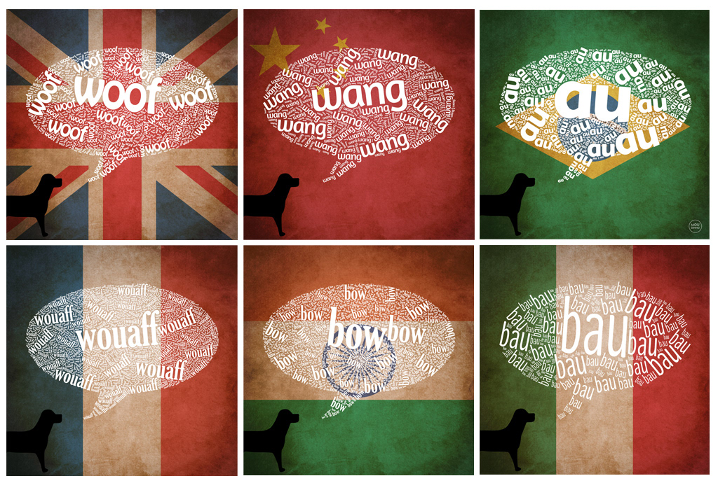 dogs dog  barks International great britain  Portugal  India france Italy china hindi english italian portuguese type