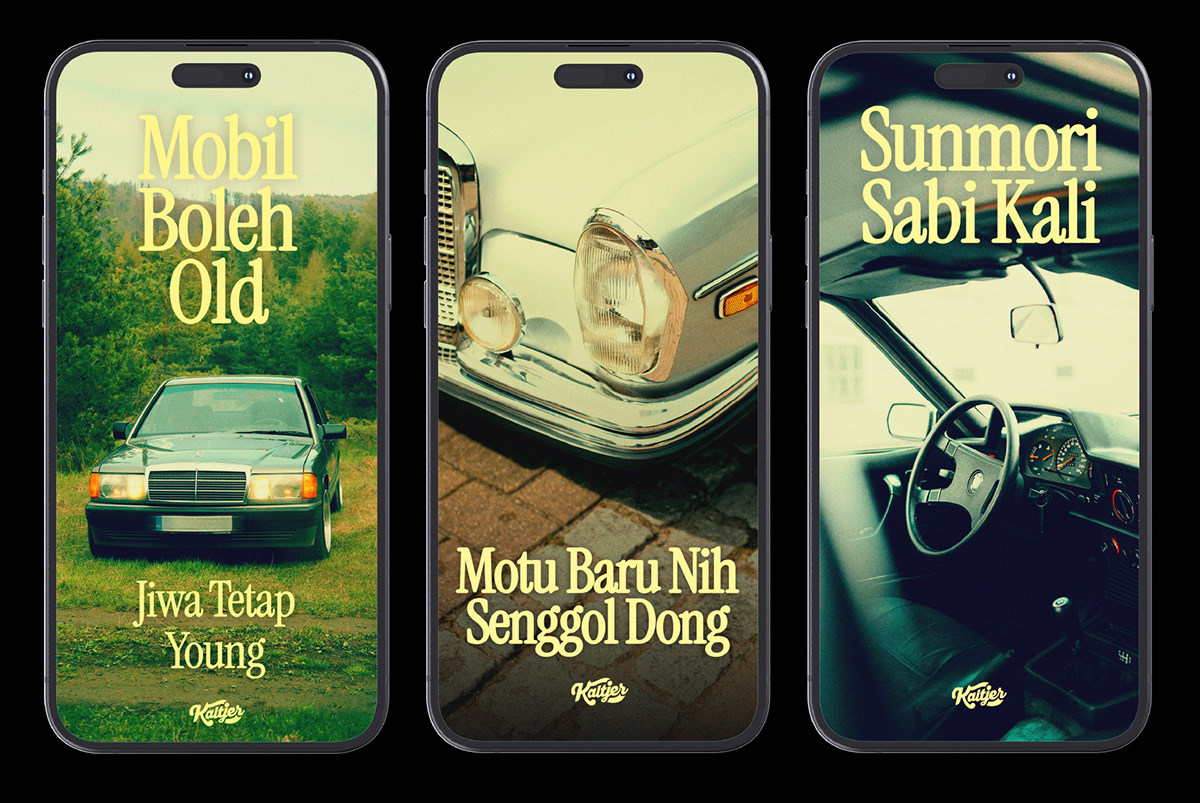 social media branding  car vintage Instagram Post brand identity Cars automotive   typography   Photography 