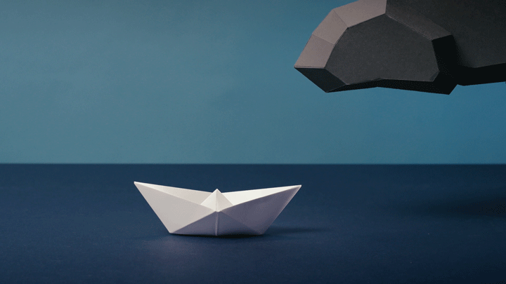 stopmotion stop motion animation  Refugees papercraft boat crisis