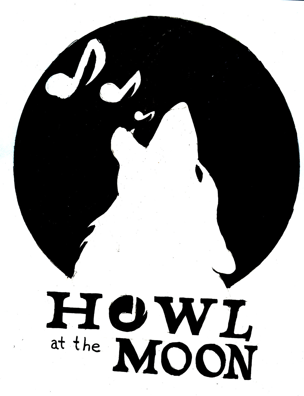 logo Rebrand Piano Bar Howl at Moon Before and After Front Entrance creative process