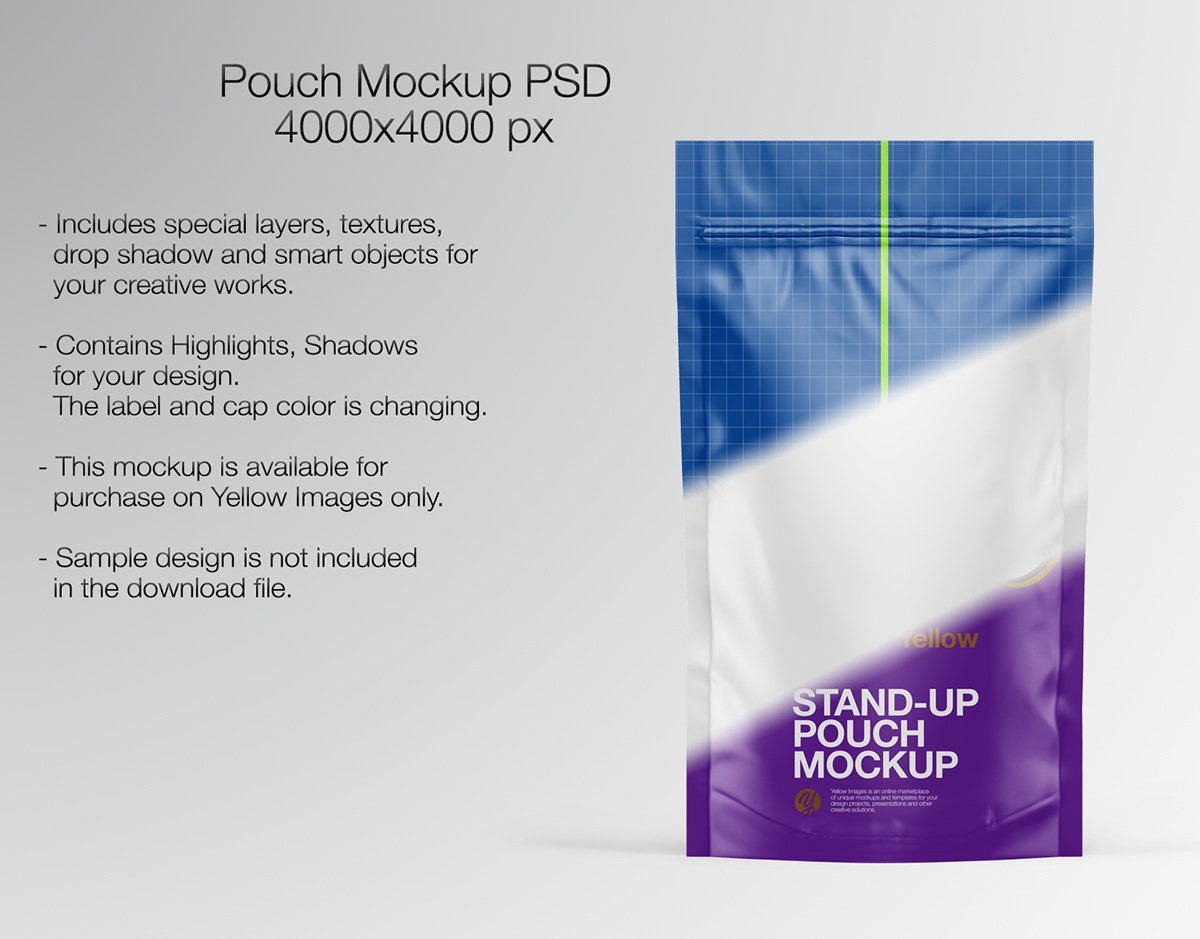 Download Stand Up Pouch Mockup Psd On Student Show Yellowimages Mockups