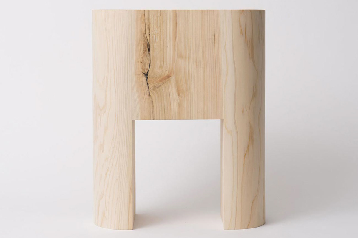 minimalist wood stool