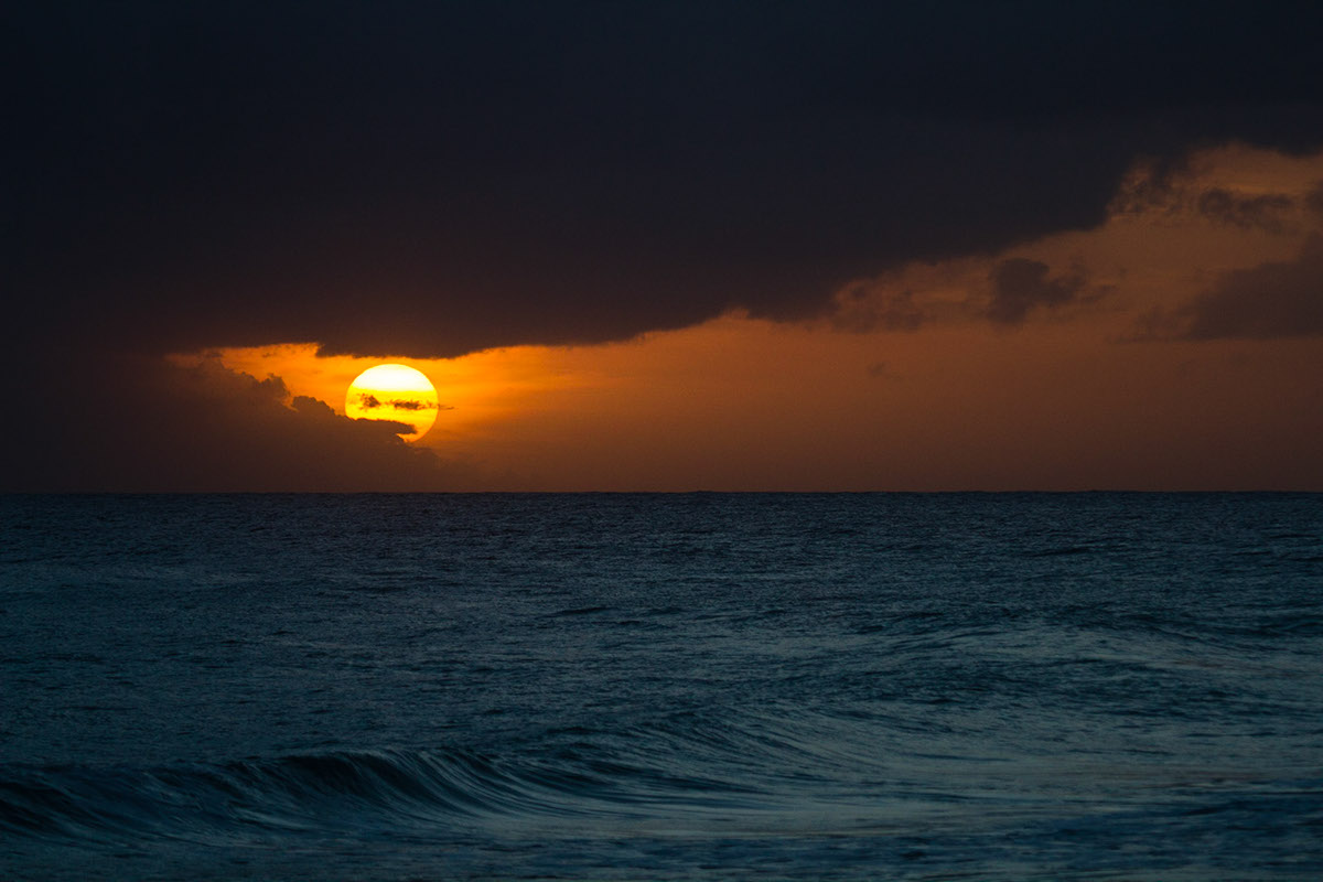 Barbados Sunrise sunset people beach Ocean SKY