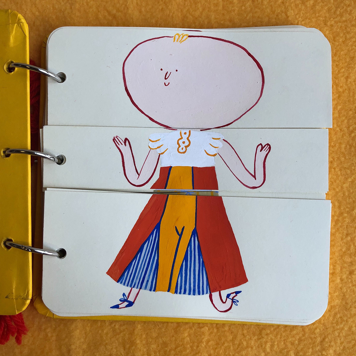 ILLUSTRATION  book Kidsbook childernillustration painting   artistbook plushy yellow flipbook interactive