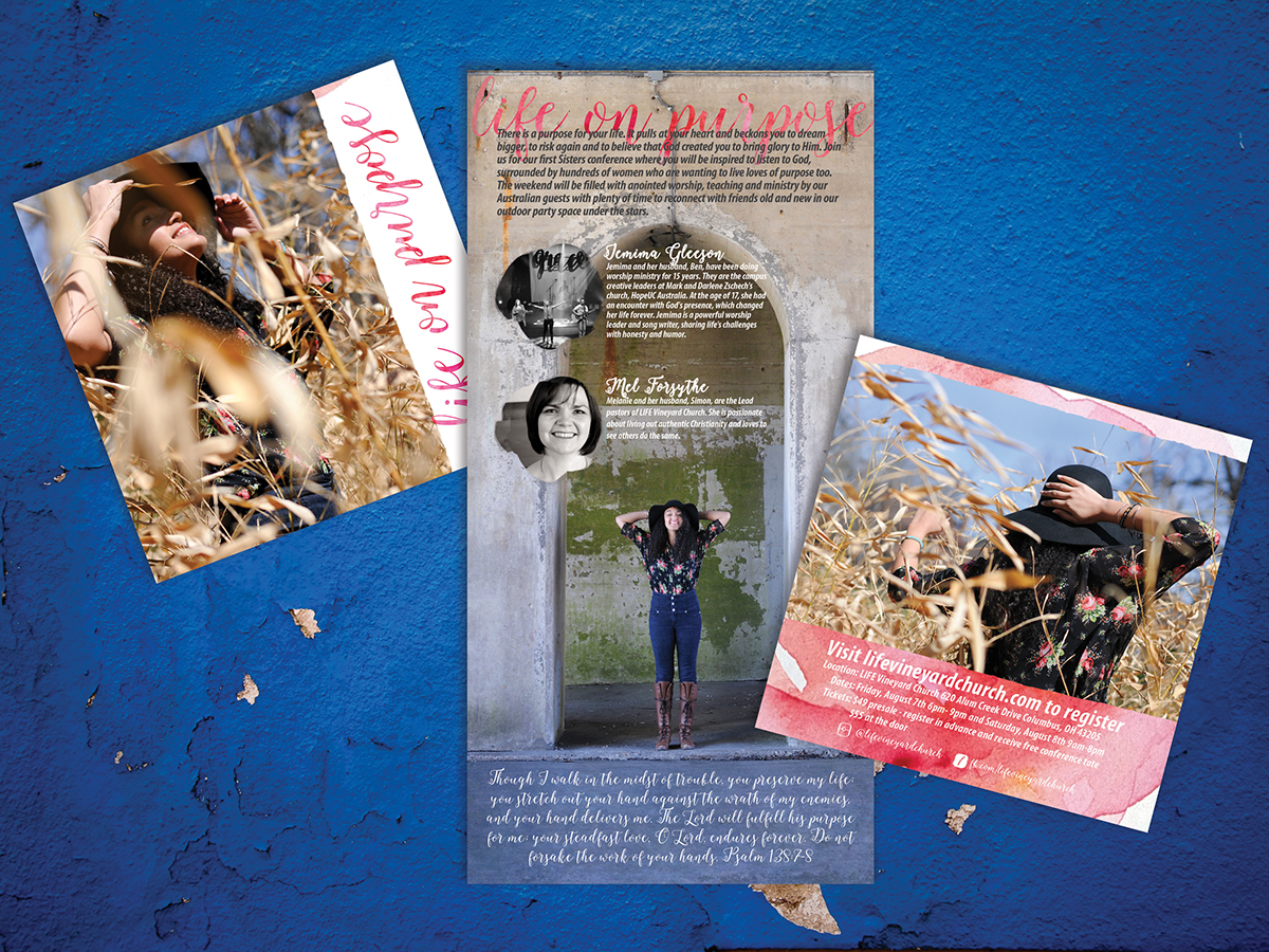 Event Calligraphy   merchandise pamphlet brochure Advertising  digital graphics