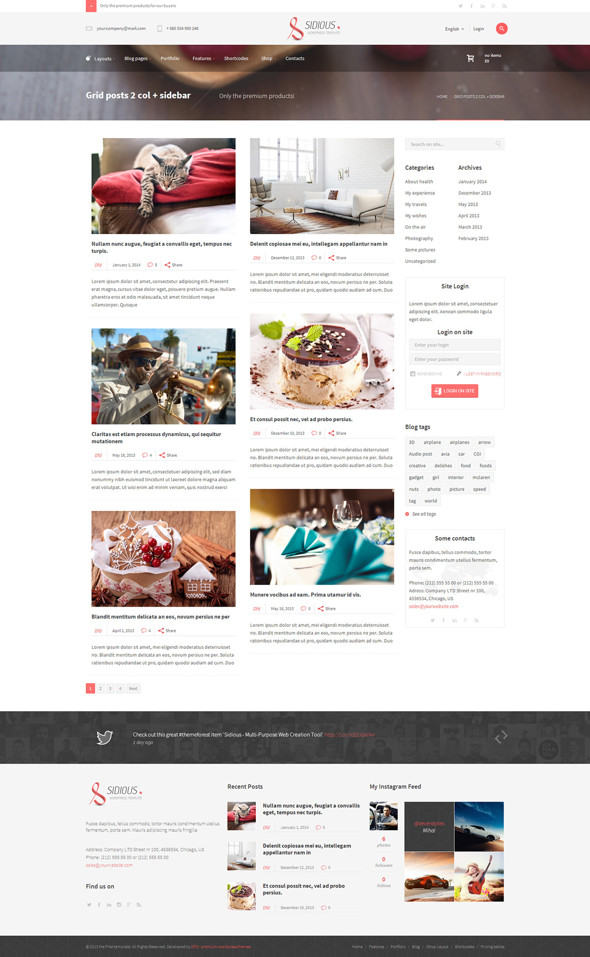 Website Webdesign clean modern corporate creative portfolio Responsive Woocommerce