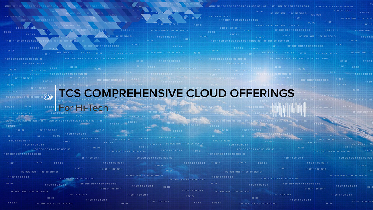 TCS cloud screens blue SKY computing motion design visualisation