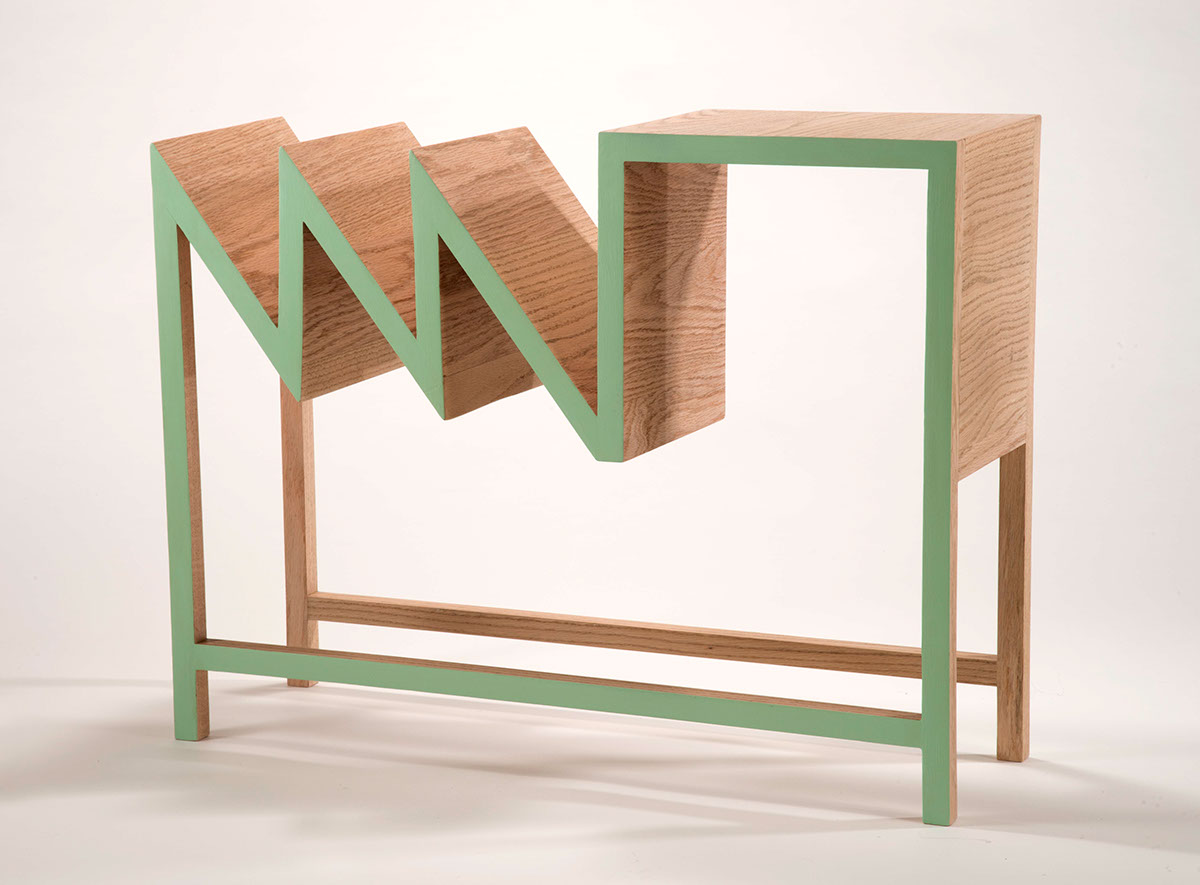 table furniture design art house sculpture woodworking red oak paint