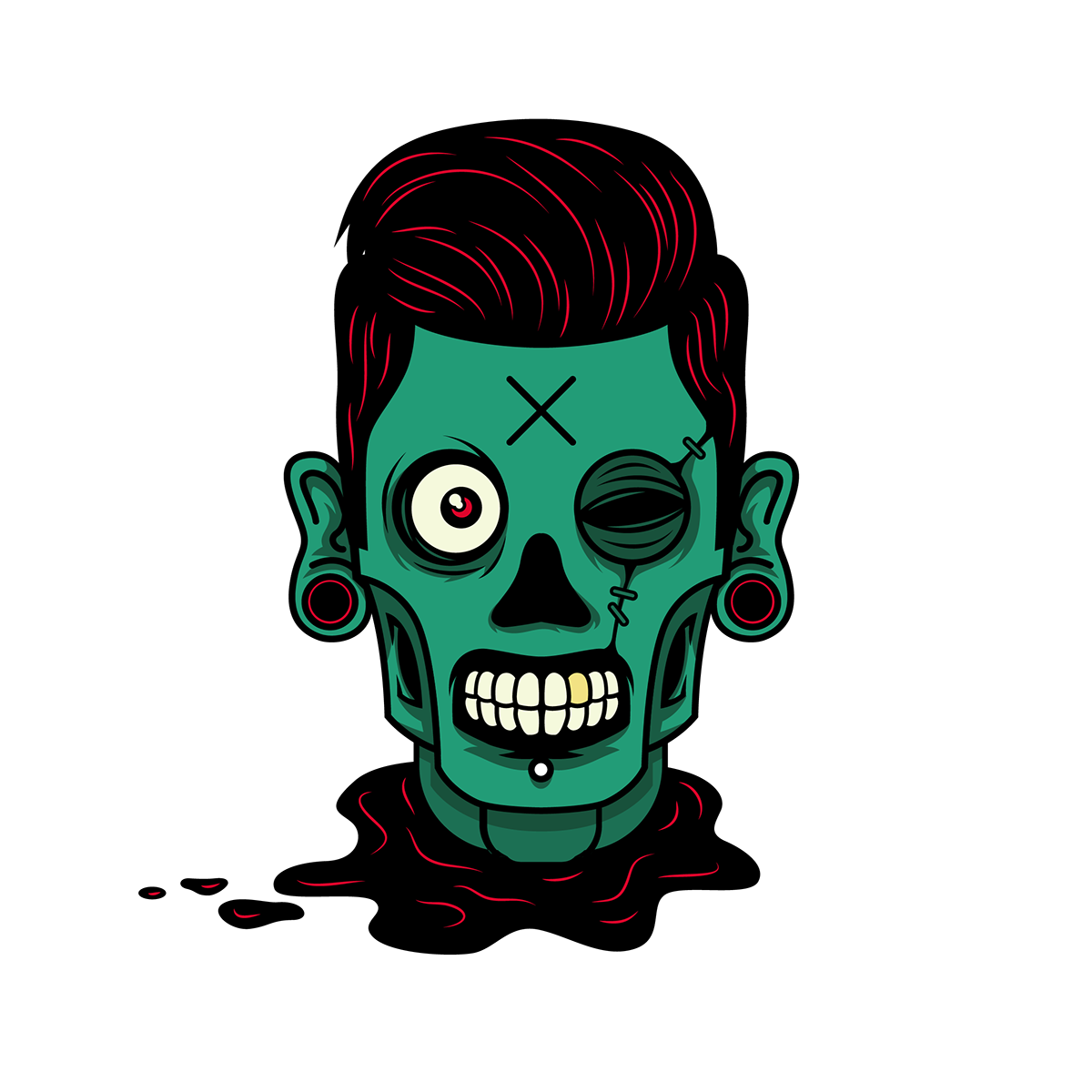 zombie vector Illustrator adobe design graphic collab dead thewalkingdead   monster apocalipsis