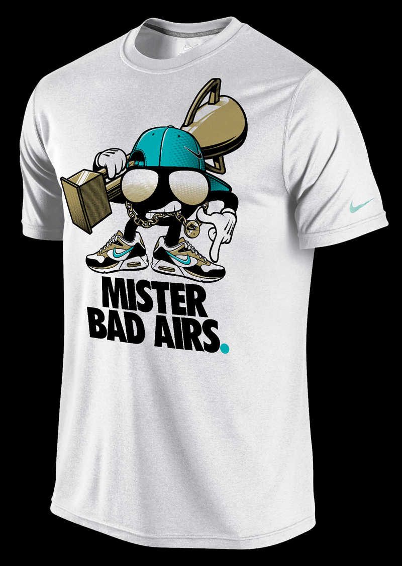 Nike  t-shirt tshirt shirt Mister Bad Airs Mr. Character rusc rubens scarelli Liberty trophy flight basketball air force one air max 90