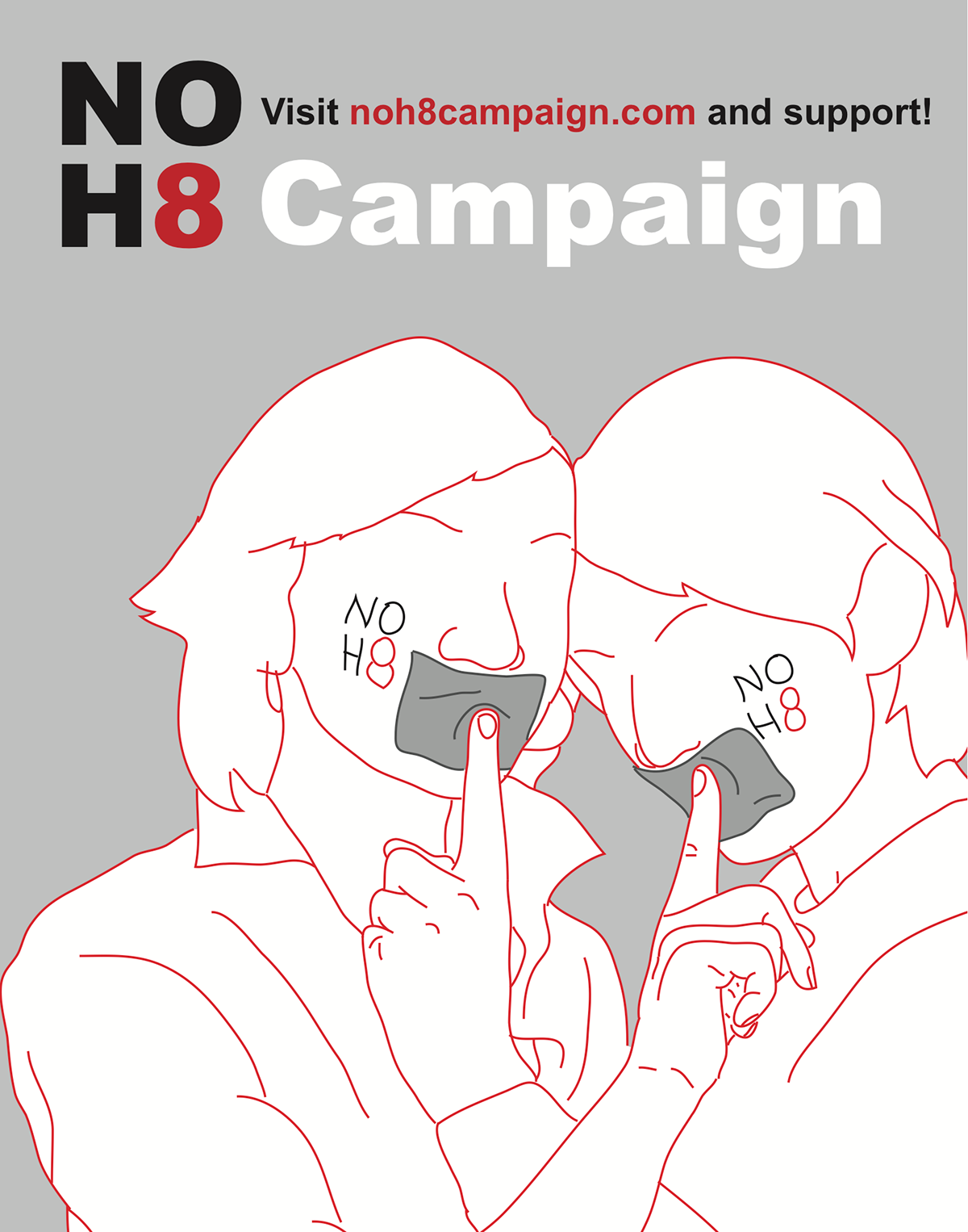 LGBT NOH8 campaign