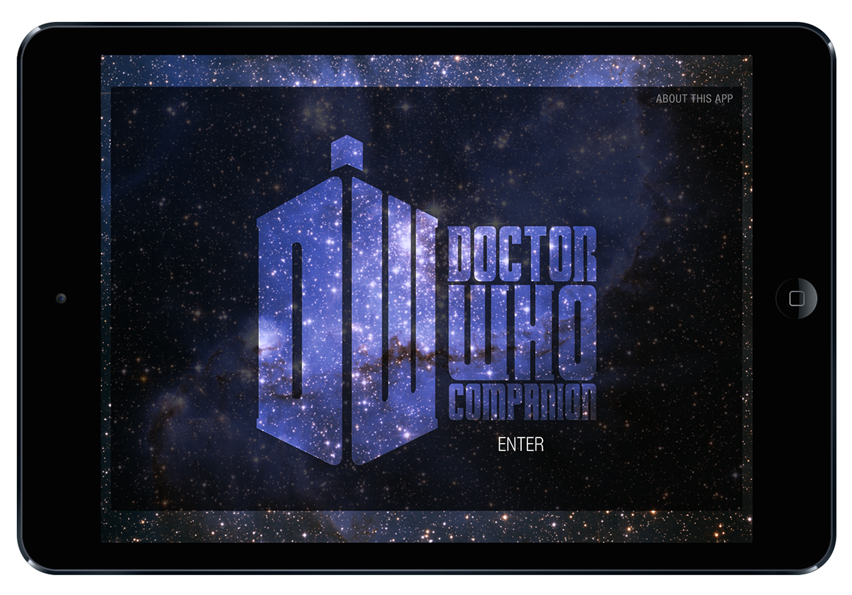 Doctor Who iPad user interface interaction design Episode Guide television companion sonic screwdriver tardis time lord app BBC Katie Pelicano