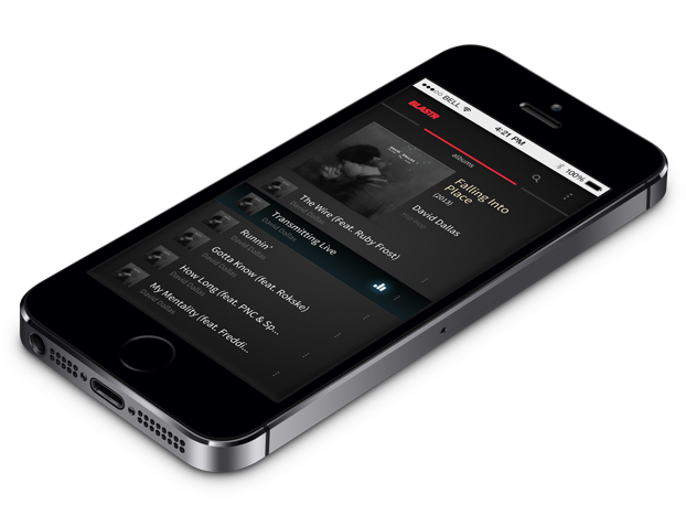 player Music Player app android ios iphone blastr red black ux UI app design Icon boombox speaker
