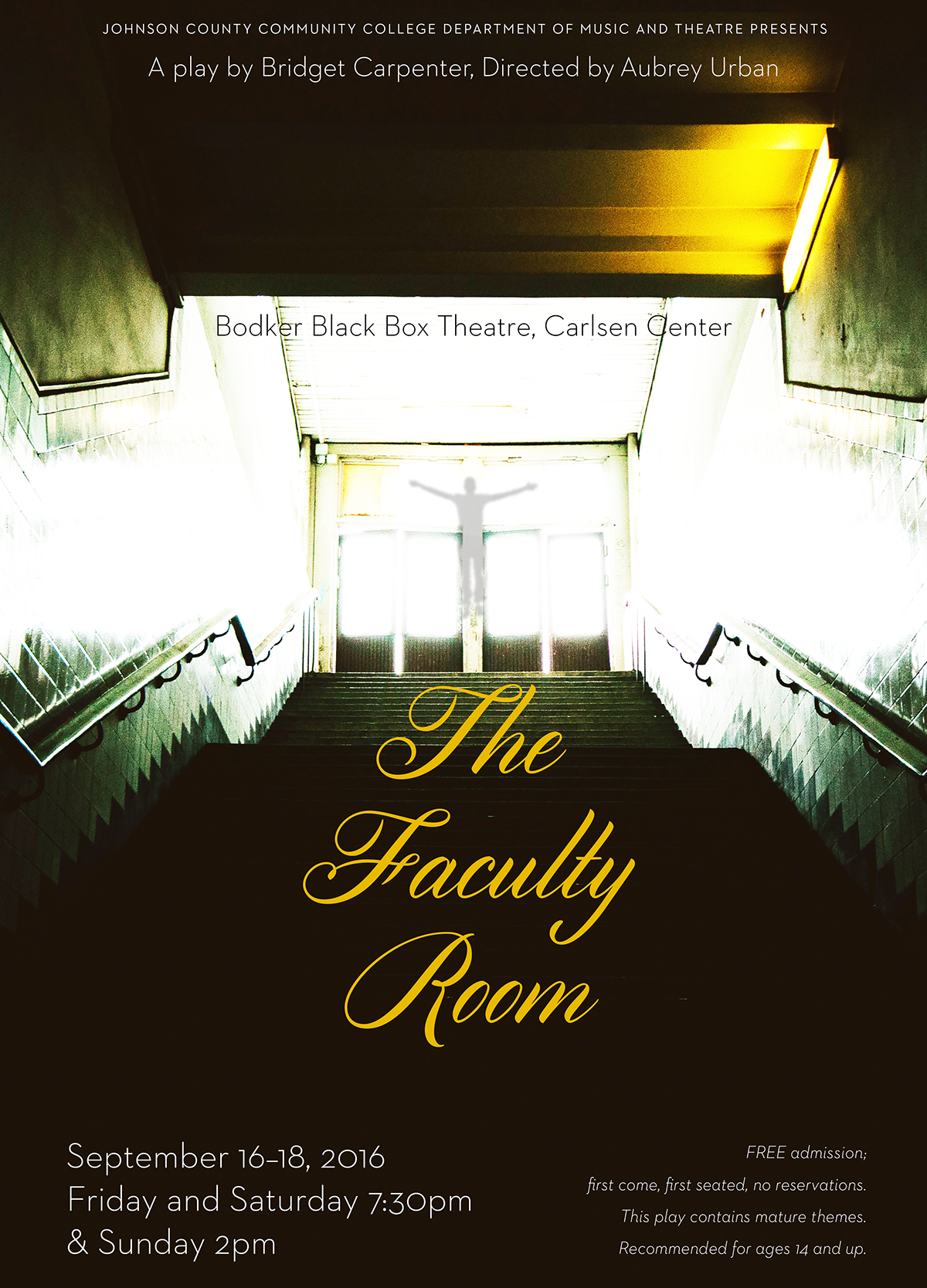 the faculty room Poster Design theatre poster