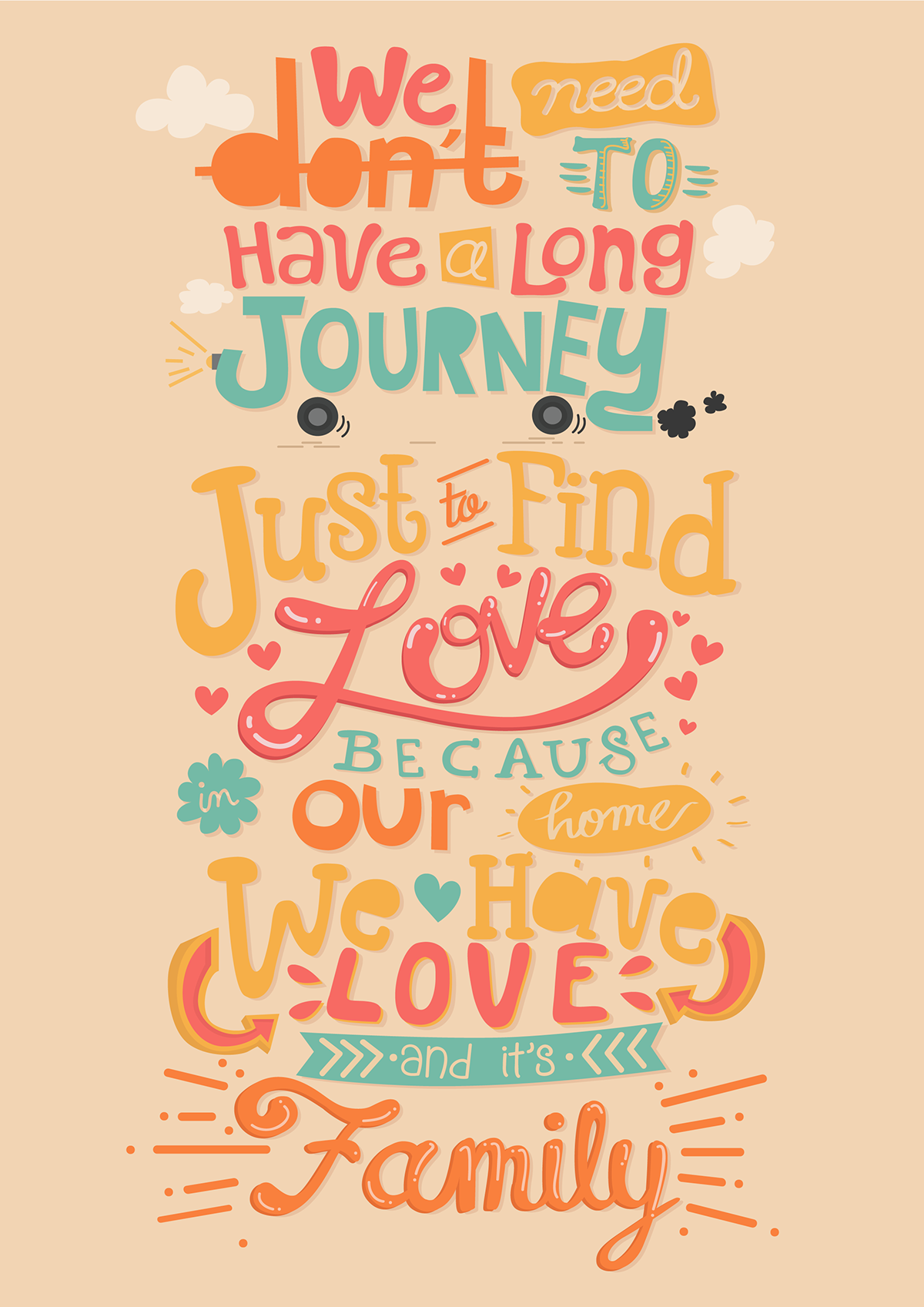 lettering Quotes Daily Quotes poster hand drawn hand drawn fonts HAND LETTERING Manila