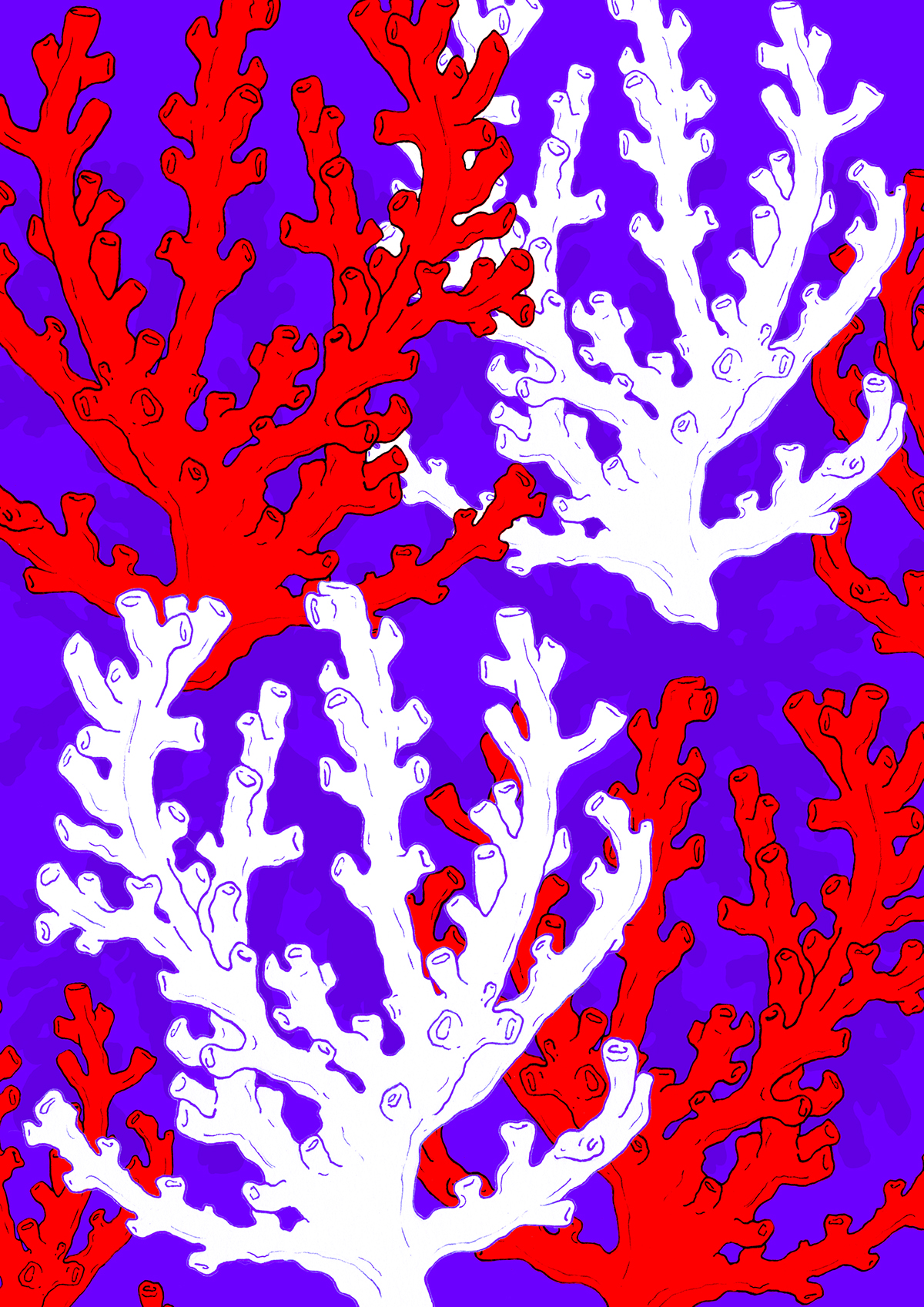 pattern Patterns sea coral print designing pattern designing muotsikka drawings