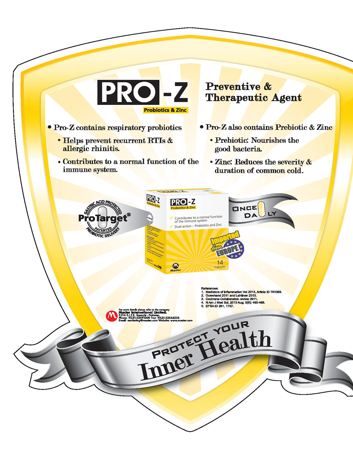 URTI Chest Infection  Immune Response Pro-Z Probiotics & Zinc common cold Health respiratory protarget Prevetive therapeutic agent allergic rti Rhinitis