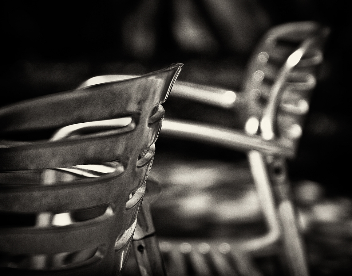 abstraction chairs tables b/w