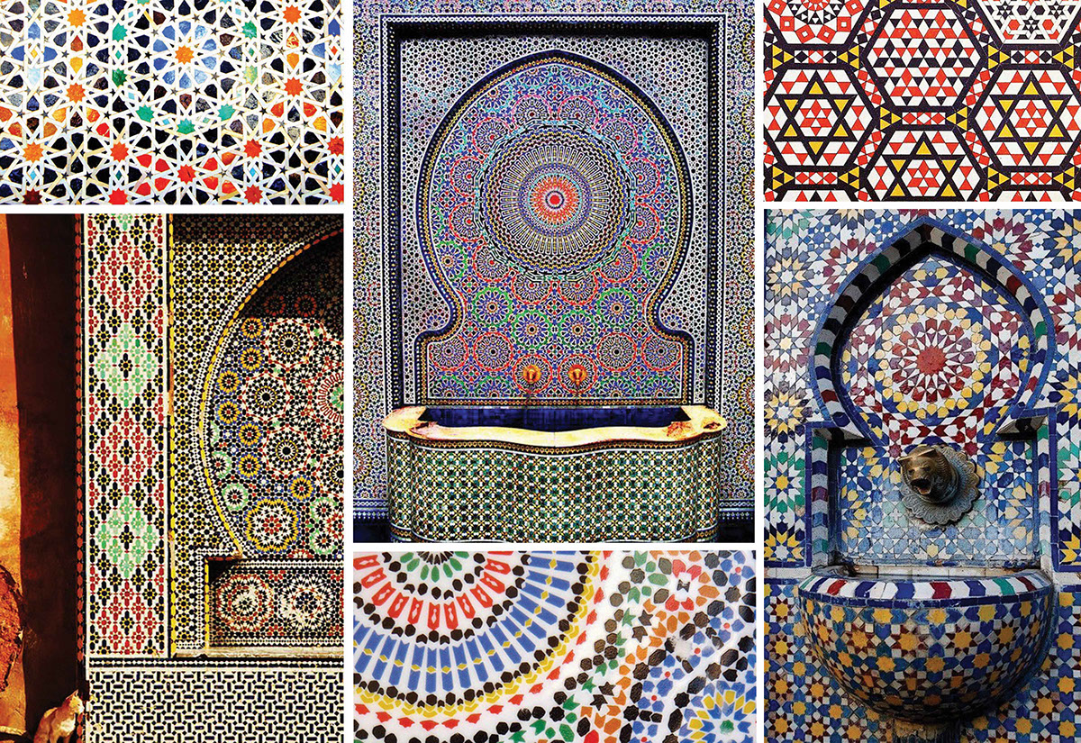 broken geometry imperfection Moroccan Tessellations