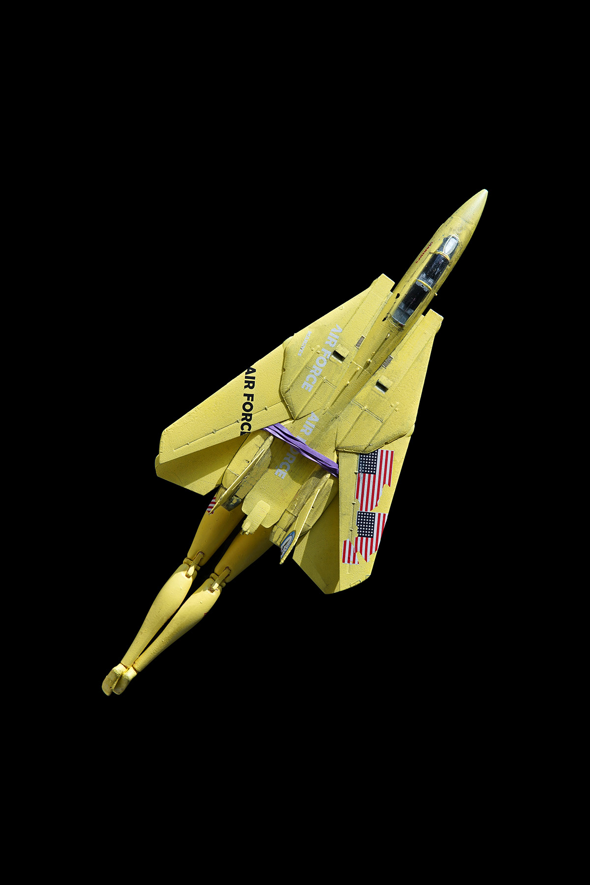fighterjet aviation acecombat ace Jet toy yellow barbie doll