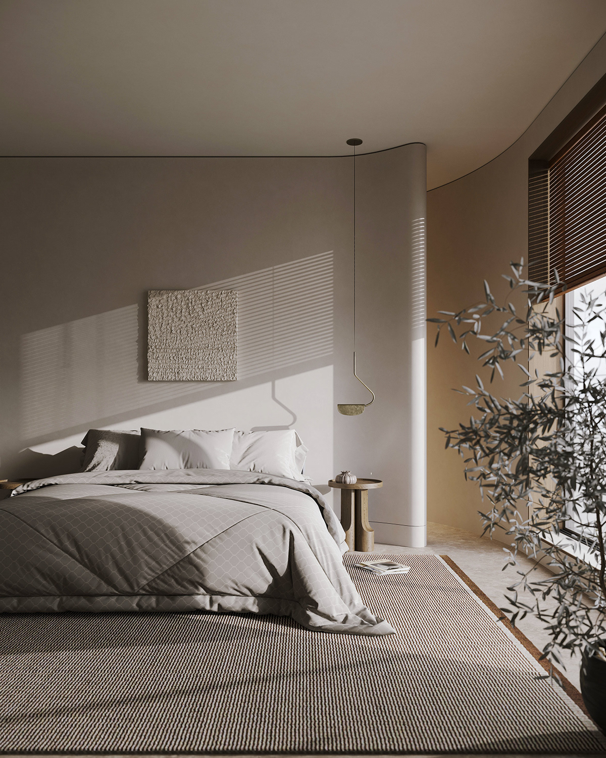 bedroom, bed, indoor plant
wall art