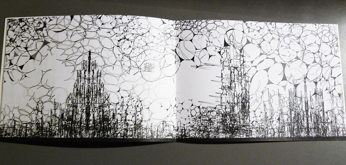 art edition brochure black&white drawing text&draw architectural