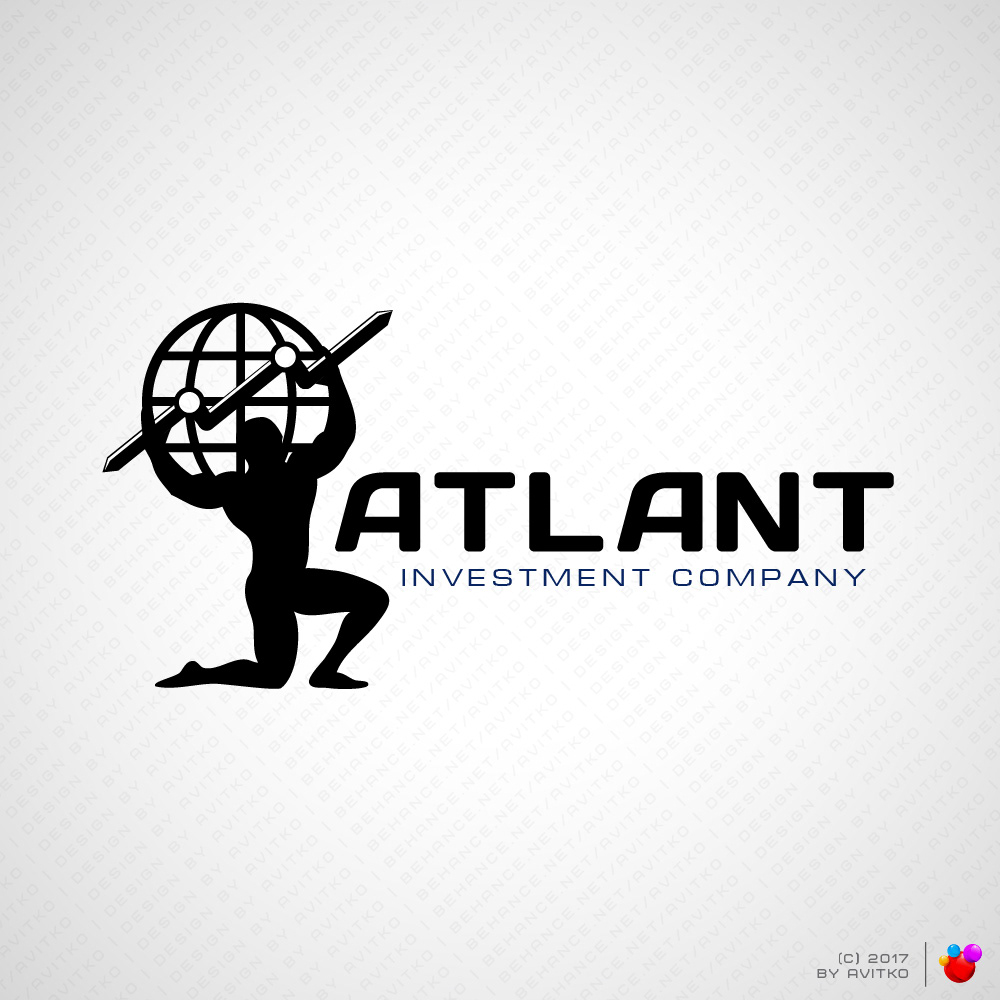 logo designer дизайн логотипа логотип ATLANT brandbook business Investment logomaker дизайнер москва логотипы