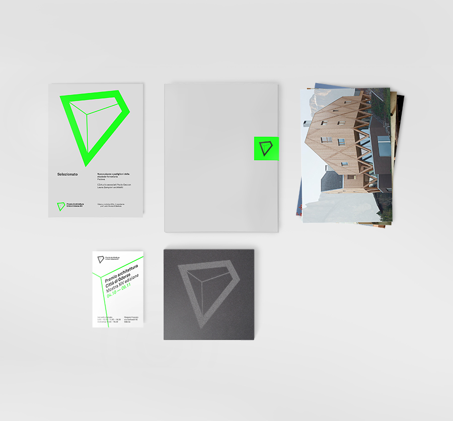 prize award winner premio architettura architectur archi brand logo GEO geometry grid green fluo neon