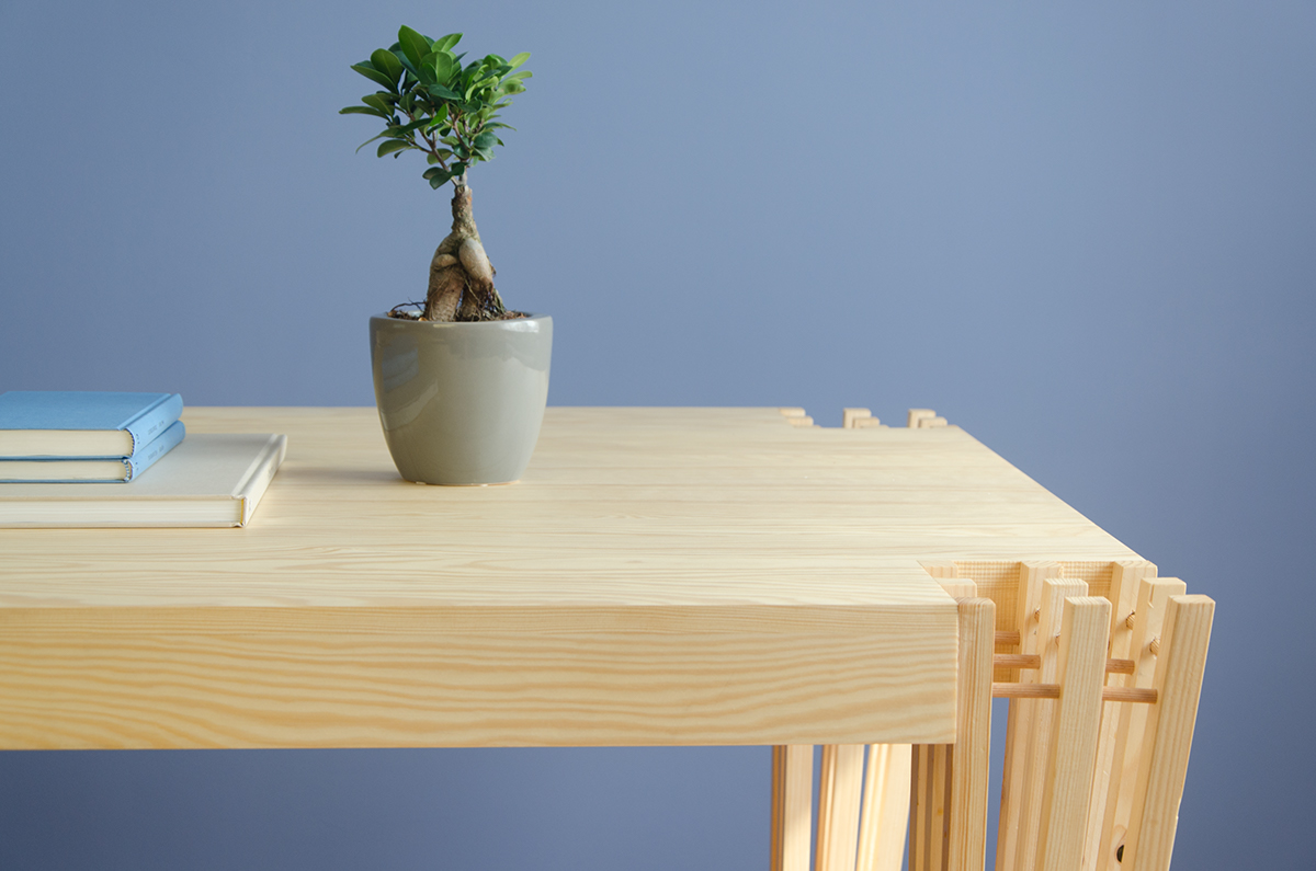 Hedgehog furniture design product design  rzeszow wooden table cafe table stool polish