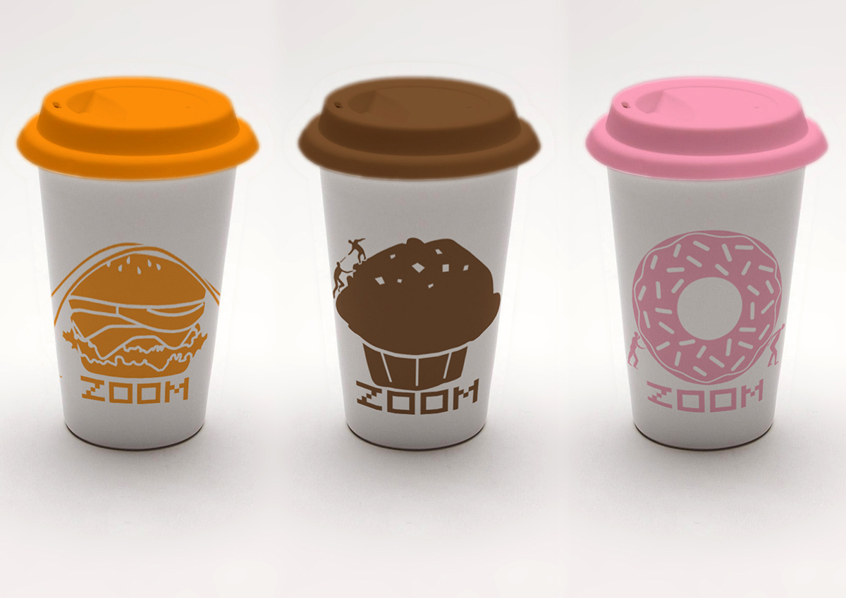 cafe identity logos brand proportion products CI size graphic illusrtation Coroprate identity visual